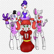 Maybe you would like to learn more about one of these? Five Nights At Freddy S Sister Location Fan Fiction Art Clown Circus Sister Purple Child Vertebrate Png Pngwing