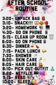 Follow Me On Insta Itzmeg Brewer After School Routine School Routines Morning Routine School