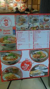 Vlog #6 | ah cheng laksa @d'pulze cyberjaya. Menu Picture Of Ah Cheng Laksa Kuala Lumpur Tripadvisor