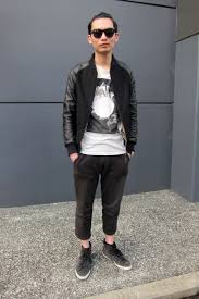 Black Bomber Jacket Mens Street Style Gq Style Black Bomber Jacket