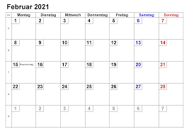 Kalender deutschland 2021 zum ausdrucken. Druckbare Februar Kalender 2021 Zum Ausdrucken Pdf Excel Word The Beste Kalender