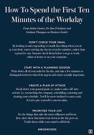 How To Spend The First Few Minutes Of The Workday Tools Leadership Management Time Management Tips Career Development