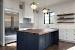 White Kitchen Cabinets With White Island