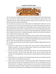Adapun kegunaan lain dari talang adalah wadah untuk membuat lemang, salah satu makanan tradisional minangkabau. Sejarah Alat Musik Saron