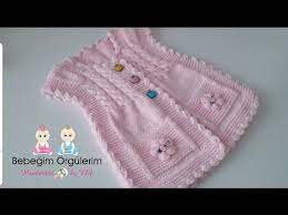 Bebek Yeleklerinin Cok Begenilen Burgulu Yelek Modelini Ogrenmeye Hazir Misiniz 2 3 Yas Bebekler Icin Hazirla Baby Knitting Patterns Bebek Yelek Kiz Bebekler