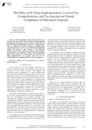 If the 2020 return had not been. Pdf The Effect Of E Filing Implementation Level Of Tax Comprehension And Tax Sanction On Formal Compliance Of Individual Taxpayer