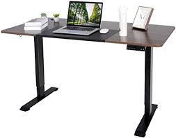 Fitueyes height adjustable standing desk 32 wide sit to stand converter stand up desk tabletop workstation for dual monitor riser sd308001wb. Amazon Com Elecwish Electric Height Adjustable Standing Desk 55 X 28 Inches Stand Up Desk With Splice Board Sit Stand Home Office Desk With Memory Preset Controller Black Frame Black And Walnut Top Kitchen