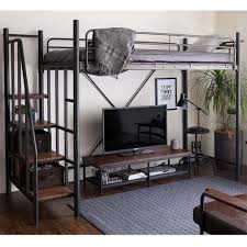 Shop japanese furniture, decor and art at great prices on chairish. Linie Japanese Metal Loft Bed Stairs Semi Double Jp Size