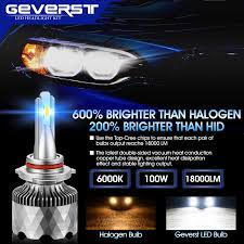 Now, this doesn't mean that all led lights are blindingly bright. Amazon Com Geverst 100w Super Bright 9005 9006 Led Headlight Bulbs Hb3 Hb4 6000k Cool White Ip68 Waterproof Conversion Kit Quick Installation Pack Of 2 Automotive