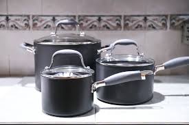 This outstanding anolon advanced cookware set contains many of the key pieces required for a well equiped kitchen in a beautiful deep bronze exterior. Anolon Advanced Nonstick 11 Piece Cookware Set Review