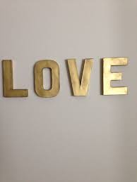 Jazz up the workplace with vintage style diner signs. Love 8in Vintage Gold Letters Wall Decor Etsy Letter Wall Letter Wall Decor Wall Decor