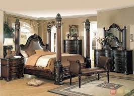These sets are crafted to work in harmony; Fabiana Traditional Poster Canopy Leather Bedroom Set W Marble Free Shipping Shopfactorydirect Com