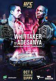 The poster for ufc vegas 24 is out ahead of a big middleweight matchup over two years in the making. Ufc 243 Wikipedia