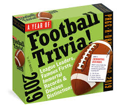 Dec 10, 2019 · special news quiz: A Year Of Football Trivia Page A Day Calendar 2019 Marcus Jeff 9781523503025 Amazon Com Books