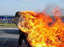 Mc, comedian, entertainer kim jong kook : Running Stunt Man On Fire At The Show Stock Photo Picture And Royalty Free Image Image 13882565