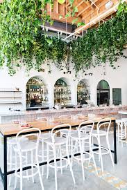 Hanging Green Plants Above The Bar At Bavel Dtla Sfgirlbybay Cafe Design Restaurant Decor Los Angeles Restaurants