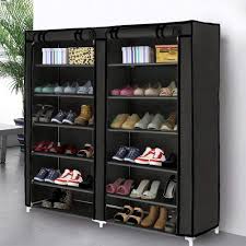 Check out more shoe cabinet storage items in home & garden, furniture and don't miss out on limited deals on shoe cabinet storage! Amazon Com Blissun 7 Tier Shoe Rack Shoe Storage Organizer Cabinet Tower With Nonwoven Fabric Cover Black Home Kitchen