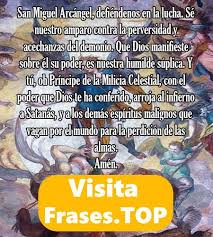 Que dios le reprima, es nuestra humilde splica; Novena A San Miguel Arcangel De Proteccion
