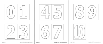 Additionally, by clearly marking your wedding seating chart, guests can find their dinner table with ease. Numbers Free Printable Templates Coloring Pages Firstpalette Com