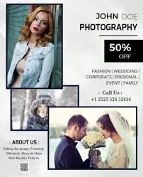 As a photographer you'll need to pay attention to the details of the wedding. Photography Poster Templates Photoadking