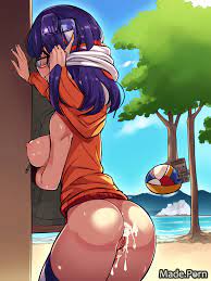 Porn image of humping beach volleyball pussy fucking mini skirt hentai nude  perfect body created by AI