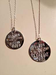 Sterling Silver Beach Badge Necklace Silver Necklace Sterling Silver