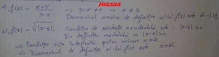 Domeniul Maxim De Definitie Al Functiei F X X 5 3 X Este Domeniul Maxim De Definitie Al Functiei Brainly Ro