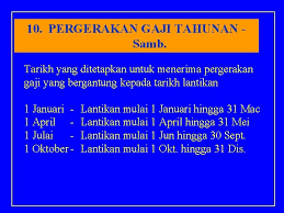 Tarikh dan pembayaran gaji penjawat awam 2021. Go A Lantikan Dan Kenaikan Pangkat Go B