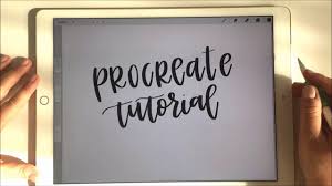Procreate Tutorial With Apple Pencil Ipad Pro For Handlettering Pt Lettering Tutorial Procreate Tutorial Ipad Pro Art