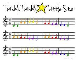 Twinkle Twinkle Little Star Color Coded Beginner Piano Sheet Music Great For Toddlers And Preschool Incl Beginner Piano Music Learn Piano Piano Sheet Music