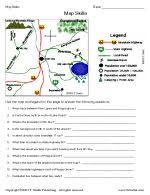 Follow The Directions Map Grid Worksheet 1 Map Skills Worksheets Map Skills Social Studies Worksheets