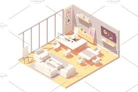Vector Isometric Ceo Office Interior In 2020 Office Interiors Corporate Office Design Ceo Office