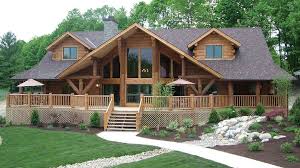Log Home Design Plan And Kits For Big Sky Log Home Designs Log Homes Exterior Log Cabin Floor Plans