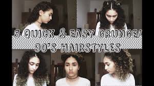 Notable 90s hairstyles for black women included braids and medium length curly hair. 5 Quick And Easy Grunge 90s Hairstyles Youtube