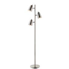 Brushed Nickel 3 Light Tree Floor Lamp Rc Willey Furniture Store