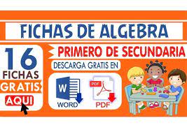 Personalmente suelo imprimir dos fichas por hoja para gastar menos papel. Fichas De Algebra Para Primero De Secundaria Descarga Matematicas Matematicas Primero De Secundaria Secundaria Matematicas Algebra