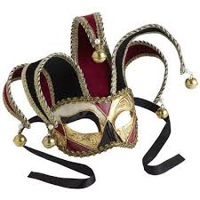 Italian Masquerade Mask Jester Masks Masquerade Jester Mask Masquerade Mask This b rand n ew beautiful masquerade mask can be a display piece or worn using silver ribbon attached on each side of the face. italian masquerade mask jester