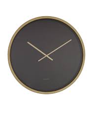 Black And Gold Wall Clock Uk Time Bandit Zuiver Bathroom Wall Clocks Contemporary Wall Clock Modern Wall Clock Design