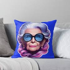 Iris Apfel Pillows & Cushions for Sale