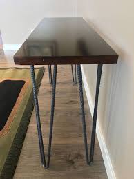 Hairpin Table Legs Heavy Duty Rebar Hairpin Table Leg Mid Etsy In 2020 Table Legs Hairpin Leg Table Steel Table Legs