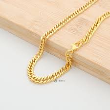 Buy 18K Gold Ion Plated Stainless Steel 3Mm Rattail Chain Online - Inox  Jewelry India - Inox Jewelry For Men