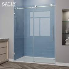 Custom frameless shower and tub enclosures. Sally 10mm 3 8in Frameless Sliding Shower Door Hardware Bathroom Accessories Glass Shower Doors China Sanitary Ware Sliding Door Made In China Com