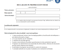 Declaratia pe propria răspundere va trebui coompletată începând de luni, 9 noiembrie. DeclaraÅ£ia Pe Propria RÄƒspundere Pentru Deplasarea Intre LocalitÄƒÅ£i Poate Fi ScrisÄƒ Si De ManÄƒ È™i RefolositÄƒ Cu Modificarea Datei Jandarmeria RomanÄƒ Hotnews Mobile