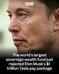 Norges Bank Investment Management, which manages Norway's $2 trillion  wealth fund, said it had voted against the Tesla CEO's proposed pay deal.  (Credit: Getty Images) #wealth #elonmusk #trillionaire