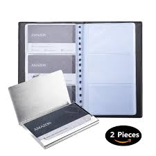 Free shipping on orders over $25 shipped by amazon. Business Card Organizer Faux Leather Business Card Holder Book Business Card Case 2pc Set Card Files Holders Racks Office Products Rapidinfrastruktur Com