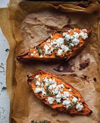 Twice Baked Sweet Potatoes Recipe Relish Twice Baked Sweet Potatoes Easy Clean Eating Recipes Recipes