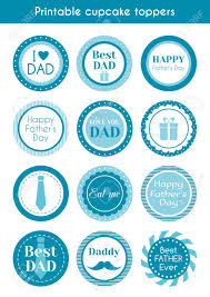 This set includes 15 toppers and 3 coordinating wrappers, perfect for your next superhero party. Printable Cupcake Toppers For Father S Day Set Of Labels Stickers Cupcake Toppers Royalty Free Cliparts Vectors And Stock Illustration Image 57820051