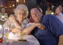 My beautiful friend @johnnyvegasreal reading my poem 'when the world was young and so was i' for my 50th. Elsie Kelly S Bond With Johnny Vegas Saved Me From Death In Benidorm Liverpool Echo