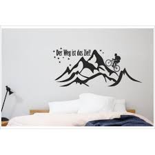 Ich machs wie der von frauentausch. Tattoo Aufkleber Schlafzimmer Tattoo Landschaft Panorama Berge Alpen Fahrrad Biker Weg Ziel Wandaufkleber Wandtattoo Der Dekor Aufkleber Shop