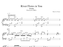 River Flows In You Piano Sheet Music Original Best Music Sheet